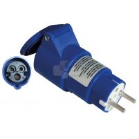 Adaptateur femelle CEE 17 - mâle Schuko